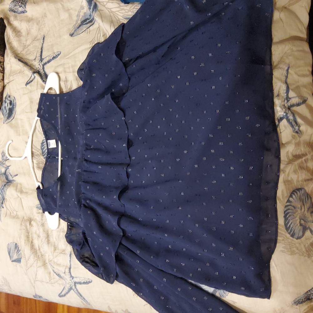 Navy blue old navy blouse